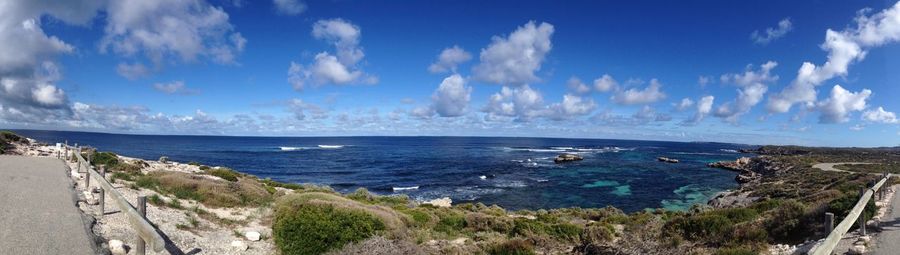 Panoramic view of sea against sky