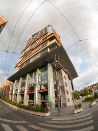 Low angle view of buildings against sky