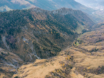 High angle view of valley