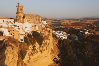 View of an old spanish village, beautiful landscape spain