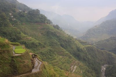 Scenic view of landscape and mountains