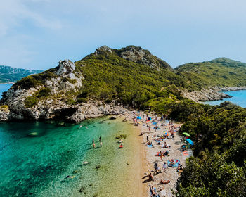 Corfu beach / greece