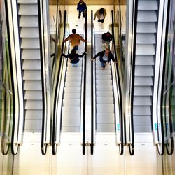 View of escalator