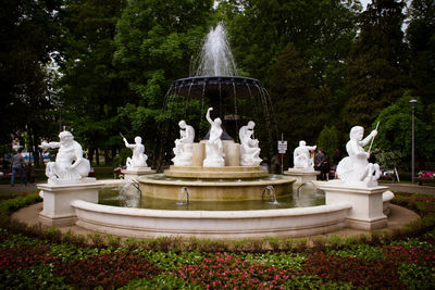 Fountain in park