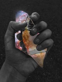 Cropped image of woman holding hands