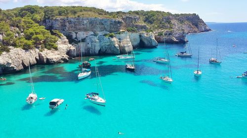 Boats in a sea