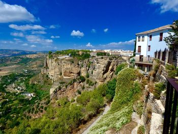 Panoramic view of buildings against sky