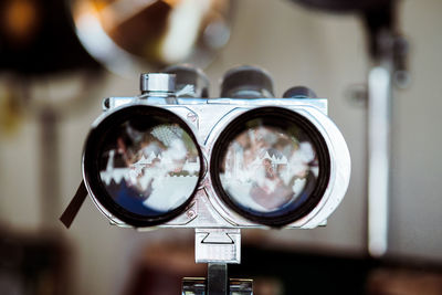 Close-up of binoculars