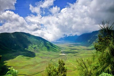 Scenic view of landscape against sky