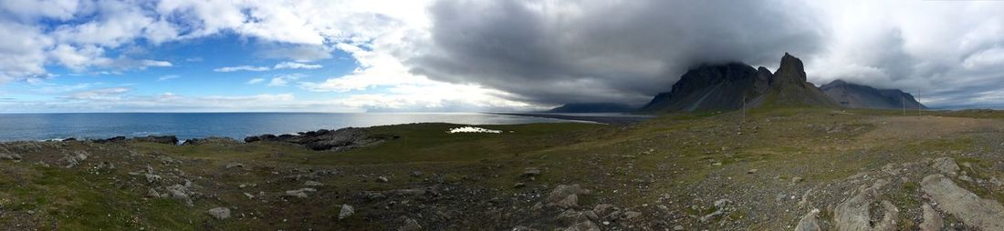 Panoramic view of sea against sky