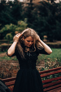 Portrait of a young woman