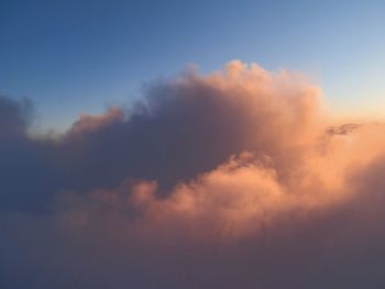 View of cloudy sky at sunset