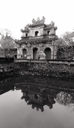 Low angle view of historical building
