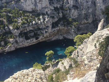 Calanque d'en vau is one of the most beautiful creeks in the calanques national park in marseille.