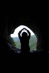 Silhouette of man
