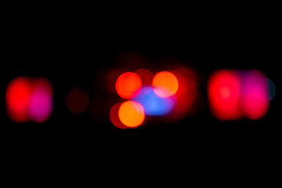 Defocused lights at night