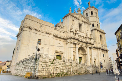 Low angle view of historic building against sky