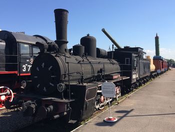View of old locomotive