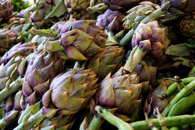 Full frame shot of vegetables for sale in market