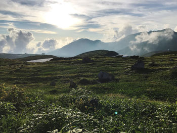 Scenic view of landscape against sky