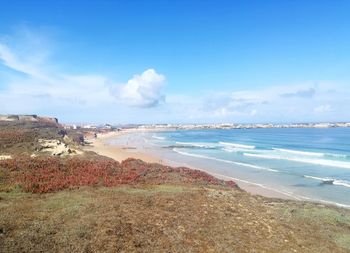 Panoramic view of beach against sky