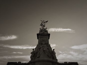 Low angle view of statue of liberty