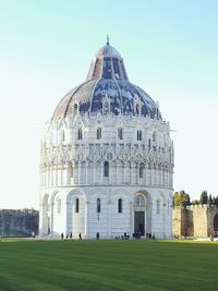 View of historical building against clear sky