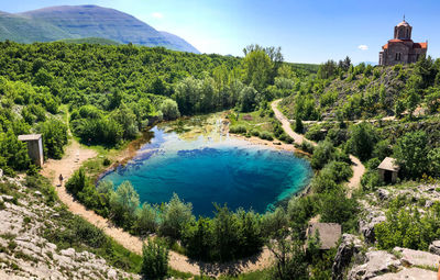 Panoramic view of sea against sky