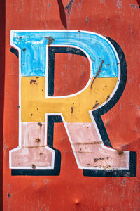 Full frame shot of red wood