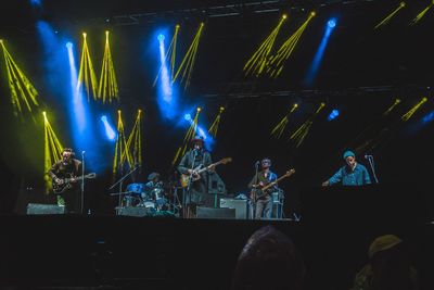People enjoying music concert