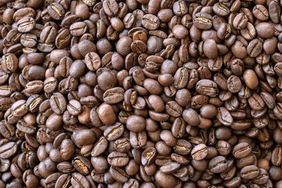 Full frame shot of coffee beans