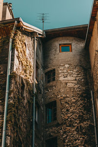 Low angle view of old building