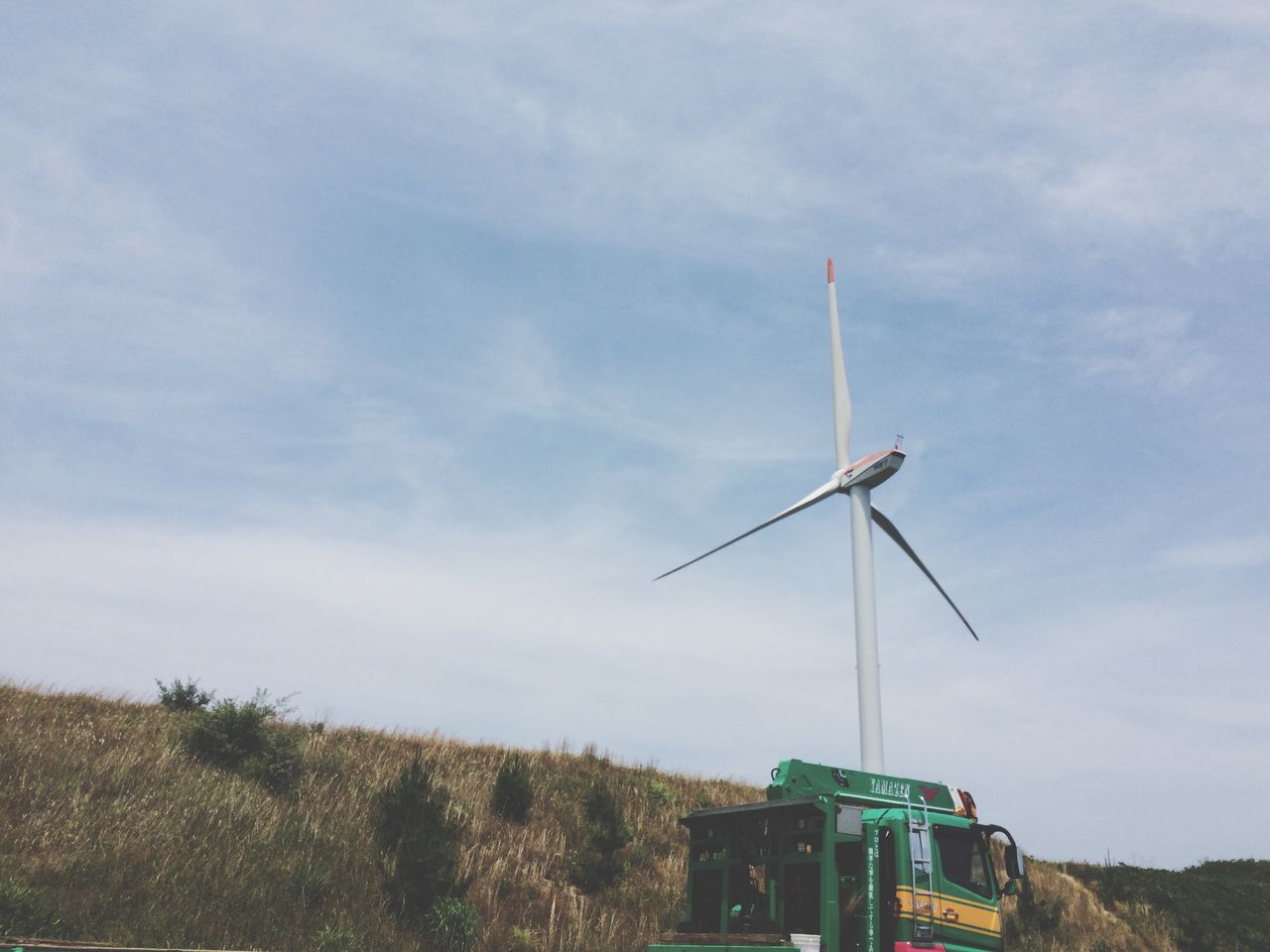 wind power, sky, wind turbine, windmill, alternative energy, renewable energy, environmental conservation, field, landscape, cloud - sky, rural scene, fuel and power generation, low angle view, nature, cloud, day, traditional windmill, cloudy, tranquility, tranquil scene