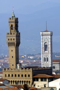 Historic building against sky in city