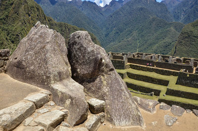 Great wall of mountain range