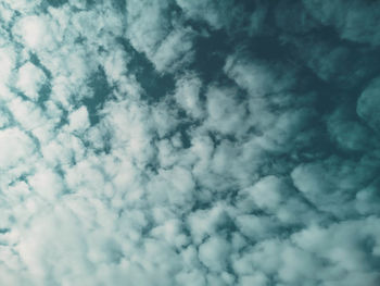 Low angle view of clouds in sky