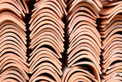 Full frame shot of roof tiles
