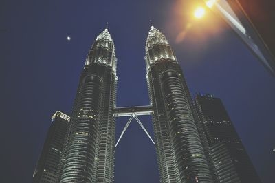 Low angle view of modern building against sky