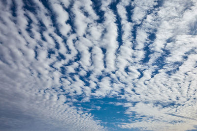 Low angle view of clouds in sky