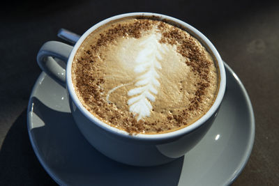 Close-up of coffee on table