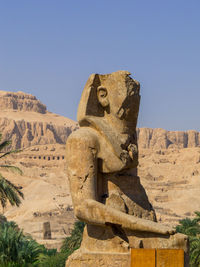 View of sculpture against clear sky