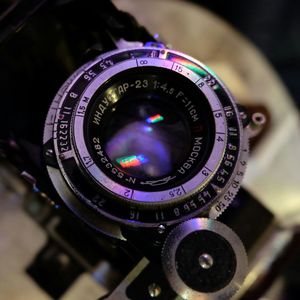 Close-up of camera lens