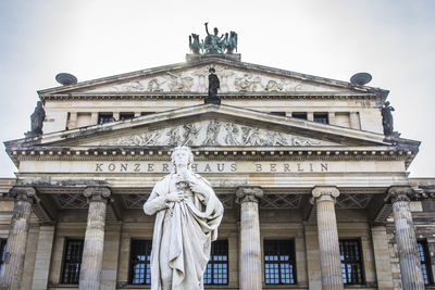 Low angle view of statue