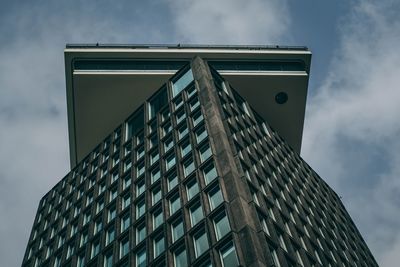 Low angle view of modern building against sky