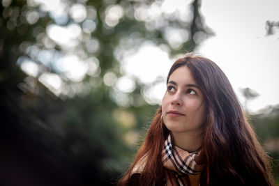 Portrait of a beautiful young woman