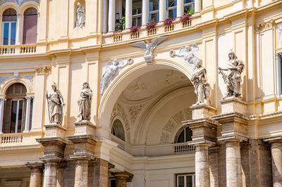 April 09 2022- galleria umberto. exterior of ancient gallery . shopping and tourism in europe.