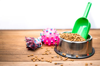 Close-up of cake on table