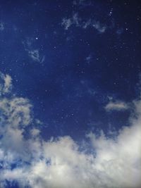 Low angle view of clouds in sky