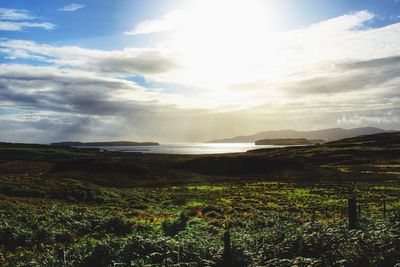 Scenic view of landscape against sky