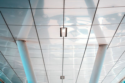 Full frame shot of tiled ceiling